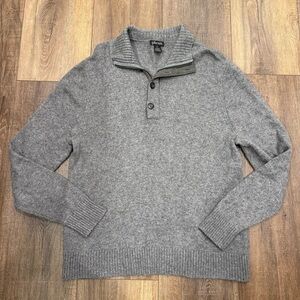 Phenix Mens Wool Cashmere 1/4 button up Sweater XXL